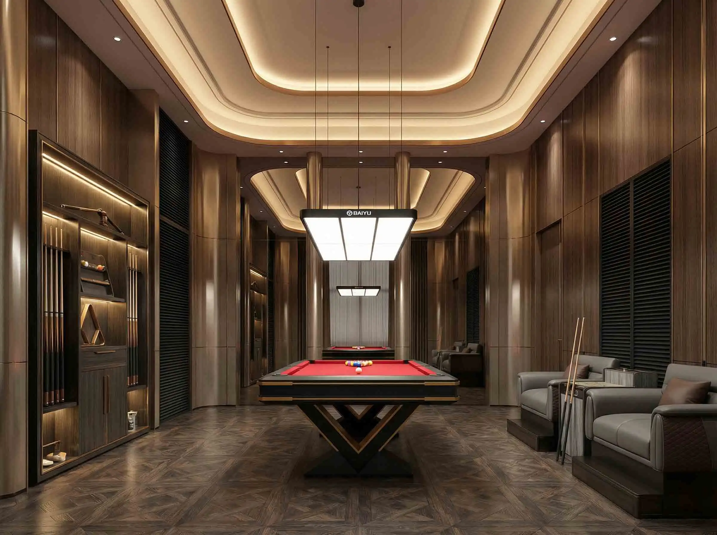 luxury pool table in space