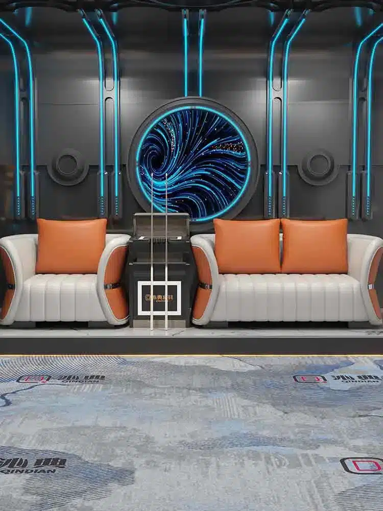 gaming sofa in a room