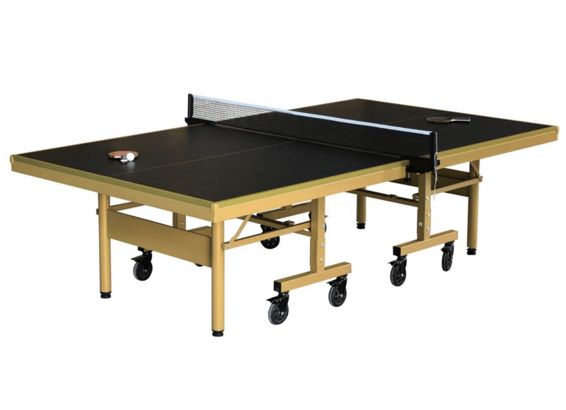 Gold frame folding table tennis table color option