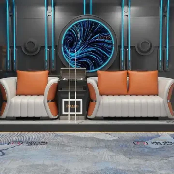 أريكة ألعاب في غرفة gaming sofa in a room