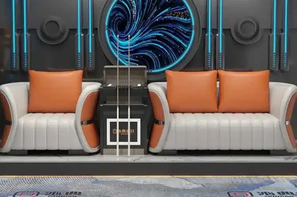 gaming sofa in a room